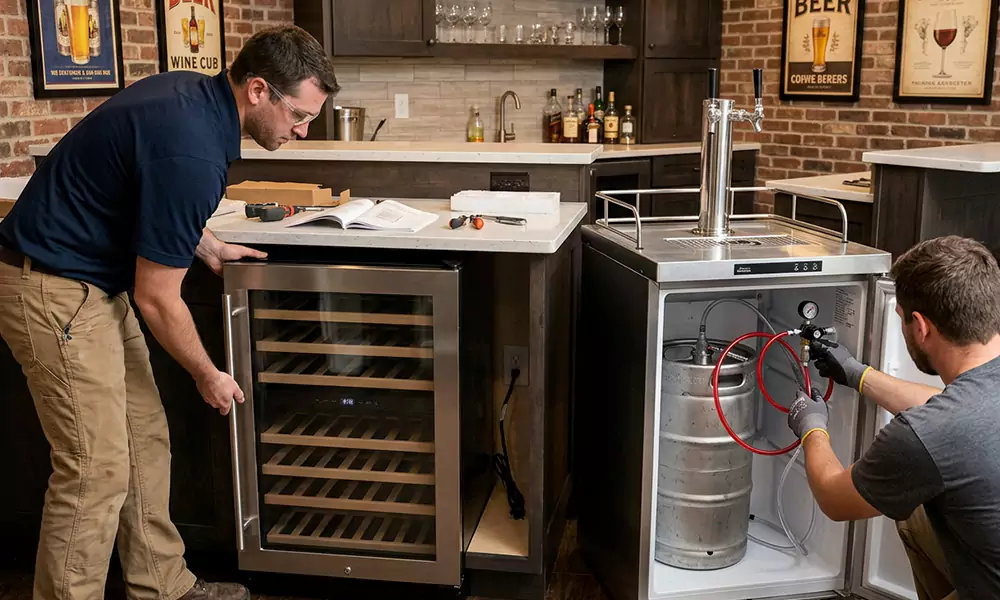 Wine Cooler and Kegerator Installation in Agawam, MA
